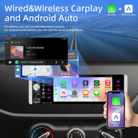 1 x RAW Customer Returns 1 Din 5.1 Car Radio with Wireless Carplay and Android - 5.1 Inch Screen Radio - Mirror Link Steering Wheel Control FM BT 7 Color Backlight Mic Bankup Camera - RRP €21.6