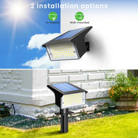 1 x RAW Customer Returns nipify solar spotlights for outdoors 6 pieces 75LED 4 modes solar garden lights for outdoors IP67 6500K LED solar spotlights for outdoors solar lamps for outdoors garden, tree spotlights, path, yard, garage, - RRP €49.99