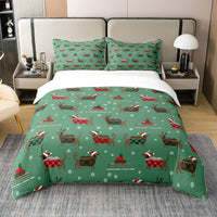 1 x RAW Customer Returns 100 Natural Cotton Dachshund Gifts Duvet Cover Christmas Bedding Set 200x200 Sausage Dog Comforter Cover Cute Puppy Dog Animal Pet Theme Bed Sets with 2 Pillowcases Soft - RRP €56.27