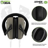 1 x RAW Customer Returns GREEN DEVIL Shooting Ear Protection Passive Noise Reduction Hearing Protection Ear Protection for Adults SNR28dB Sandy  - RRP €19.99