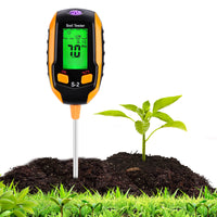 1 x RAW Customer Returns BlumWay 5 in 1 soil meter for plant temperature, soil moisture, PH value, sunlight, ambient humidity, soil tester plant tester for garden, lawn, farm and potted plants - RRP €34.99