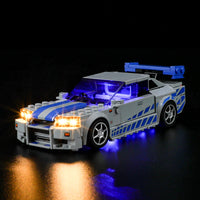 1 x RAW Customer Returns BRIKSMAX 76917 LED light for Lego 2 Fast 2 Furious - Nissan Skyline GT-R R34 - Compatible with Lego Speed Champions building blocks model - Without Lego set - RRP €24.98