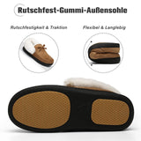 1 x RAW Customer Returns Mishansha Winter Slippers Women Warm Slippers Memory Foam Slippers Women Cozy Cotton Slippers Non-Slip Slippers Brown Size 43 - RRP €20.99