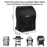 1 x RAW Customer Returns EZILIF Grill Cover Weatherproof -76x66x110 cm Grill Cover 210D Oxford Fabric Gas Grill Cover with Reflective Strips Grill Cover Protective Cover for Brinkmann, Char Broil, Weber and Jenn Air - RRP €14.56