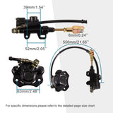 1 x RAW Customer Returns GOOFIT Rear Brake Master Cylinder Cylinder Assembly Replacement for 50cc 70cc 90cc 110cc 125cc Chinese Scooter ATV Quad - RRP €32.55