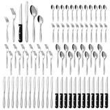 1 x RAW Customer Returns Cutlery set, cutlery set for 12 people, 72-piece stainless steel cutlery set with steak knife, elegant and modern cutlery set, cutlery set, dishwasher safe - RRP €37.99