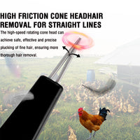 1 x RAW Customer Returns Poultry Plucking Machine Chicken Plucking Machine Rechargeable Electric Feather Removal Cone Head Made of Stainless Steel - Easy and Clean for Removing Feathers for Chickens Ducks Turkeys Black  - RRP €45.37