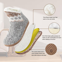 1 x Brand New Slipper Socks for Women Men, Winter Non-Slip Slipper Socks, Cozy and Warm Slipper Socks, Warm Household Socks, Warm Pilou Socks, Christmas Socks - RRP €19.15