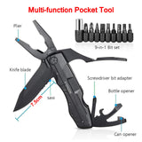 1 x RAW Customer Returns HONZIN Multifunctional Pliers, 16 in 1 Foldable Multifunctional Pliers Stainless Steel Multifunctional Pliers Multi-Tool, Multi-Tool with Bottle Opener, Screwdriver, Saw Ideal for Camping, Repairing - RRP €17.99