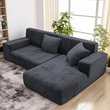 1 x RAW Customer Returns wiipara Thick Velvet Sofa Cover L Shape, Stretch Couch Cover Universal Sofa Cover, Super Soft Plush Sofa Cover Luxury Couch Cover L-Shaped Corner Sofa Requires Two - Sofa Cover 3 Seater, Dark Grey - RRP €41.99