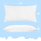 1 x RAW Customer Returns Dailydream SnuzzleCloud Set of 2 Ergonomic Memory Foam Pillows, 80 x 40 x 16 cm, White - RRP €49.95