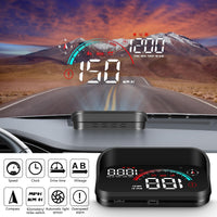 1 x RAW Customer Returns AMHVMU M22 Car Head Up Display, GPS Speedometer, Display Speed and Time, GPS Smart Speedometer, km h and MPH, Suitable for All Vehicle Models - RRP €33.82