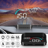 1 x RAW Customer Returns AMHVMU M22 Car Head Up Display, GPS Speedometer, Display Speed and Time, GPS Smart Speedometer, km h and MPH, Suitable for All Vehicle Models - RRP €32.99