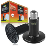 1 x RAW Customer Returns LUCKY HERP 2 Pack 75W Reptile Ceramic Heat Lamp, Turtle Terrarium Lamp E27 220V-240V , Terrarium Heat Lamp Animals for Reptiles, Chicken, Dog, Cat - RRP €20.59