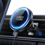 1 x RAW Customer Returns YOSH Mag-Safe Car Charger Mount Magnetic Wireless Car Charger, 360 Rotating Car Mount for iPhone 14 13 12 Series MagSafe Case with Double Locking Clip - RRP €29.36