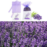 1 x Brand New Ylinwtech 20 pieces lavender bags empty, lavender sachets drawstring bags, empty bags, organza bags, scented sachets floral print for lavender spices and herbs - RRP €9.99