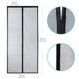 1 x RAW Customer Returns Apalus VP fly screen door, magnetic insect protection balcony door 100x220 cm, 2 x more durable than the Apalus classic, cat claw safe, stronger magnets, 3.8 cm wide Velcro, cannot be shortened - RRP €27.29