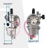 1 x RAW Customer Returns GOOFIT Red Carburetor 13 Chinese Minimoto with 44mm Fuel Air Filter Replacement for 2 Stroke Brush Cutter 43cc 47cc 49cc Scooter Pit Bike ATV Mini Quad Blue Minicross Pocketbike - RRP €31.45