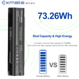 1 x RAW Customer Returns Exmate Laptop Battery BTY-S14 BTY-S15 for MSI CX61 GE60 GE70 GP60 GP70 CR41 CR61 CR650 CX650 CX70 GE620 GE620DX FX600 FX700 FX720 MS-1482 MS-1756 MS-1757 MS-1758 MS-16G1 11.1V 6600mAh  - RRP €33.01