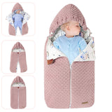 1 x RAW Customer Returns LAWKUL Stroller Blanket Newborn Swaddle Blanket Sleeping Bag Wool Stroller Blanket Winter Thick Fleece Sleeping Bags for 0-6 Months Boys Girls Pink - RRP €28.99