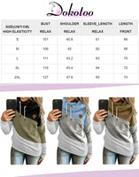 1 x RAW Customer Returns Dokotoo Women s Hooded Sweatshirt Winter Autumn Hoodies Long Sleeve Turtleneck Sweater, Pink, XXL - RRP €39.99