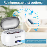 1 x RAW Customer Returns Ultrasonic Cleaning Device Esolom 650ml Ultrasonic Cleaner Ultrasonic Device Made of Stainless Steel 45KHz, 5 Digital Timers, Degas Mode for Glasses Watches Jewelry Rings Necklaces Razors Dentures - RRP €43.36