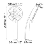 1 x RAW Customer Returns CIENCIA Gold Bathroom Rainfall Spray Hand Shower Head Universal Shower Head BS144F - RRP €29.77