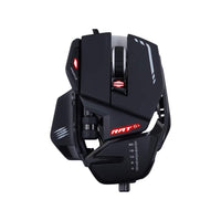 1 x RAW Customer Returns Mad Catz Rat 6 USB Wired Gaming Mouse - Ergonomic Mouse 11 Programmable Buttons - Pixart3360 12000 DPI Optical Sensor - Gaming Mouse for PC Black RGB and Adjustable Wrist Rest - RRP €74.48