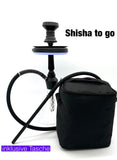 1 x RAW Customer Returns Heavenize Shisha Set Hookah with LED Multicolor Water Pipe Complete Set to Go for Travel Hose Black Unique Smoking Enjoyment - RRP €46.38