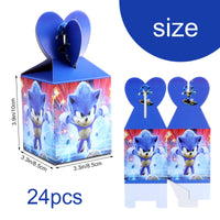 1 x RAW Customer Returns Sonic 24 Candy Box, Sonic Gift Box, Sonic Boxes Party Bags for Children, Sonic Gift Bags for Children s Birthday, Candy Bags for Children s Birthday Parties - RRP €15.99