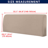 1 x RAW Customer Returns TIANSHU Stretch Bed Headboard Covers Headboard Cover Wall Protector Stretchable Dustproof Bed Head Protector Cover for Bedroom Decoration Length 140cm-165cm, Sand  - RRP €31.37