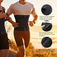 1 x RAW Customer Returns Bingrong Sweat Abdomen Reducing Girdles for Men Sauna Effect Adjustable Neoprene Shaping Girdle Reducer Lumbar Belt for Gym Fitness Sports 3XL, Black  - RRP €27.72