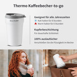 1 x RAW Customer Returns Blackube Thermo coffee mug to go 380ml BPA-free travel mug Insulated coffee and tea mug for on the go Stainless steel thermal mug Leak-proof drinking cup - RRP €15.12