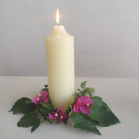 2 x RAW Customer Returns Memoward pillar candles, candle blank for decorating and crafting, length 25 cm, 8 cm , 100 percent paraffin, long burning time 150 hours, DIY baptism birthday wedding communion Christmas confirmation confirmation - RRP €38.3