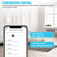 3 x RAW Customer Returns WLAN Smart Socket, Programmable WiFi Smart Thermostat Socket with Sensor, WLAN Temperature Controller Socket 230V with App, Mini Temperature Controller 15A APP Control, Alexa and Google Assistant - RRP €120.99