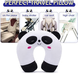 1 x RAW Customer Returns H HOMEWINS Children s Travel Pillow Ultra Soft Neck Pillow Headrest Cute Neck Pillow Washable Neck Support Pillow Travel Sleeping Pillow for Car Airplane Panda  - RRP €14.99