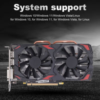 1 x RAW Customer Returns VBESTLIFE RX-580 Graphics Card, 8GB GDDR5 256BIT Low Noise Desktop PC Gaming Graphics Card, PCIE 3.0 16X, Dual Fan, Support DirectX 12 - RRP €137.14