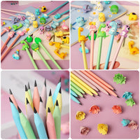 1 x RAW Customer Returns yuechen 30 pencils children s party favors, school HB pencils set, cute animal pencil caps, party favors children s birthday party gifts - RRP €10.2