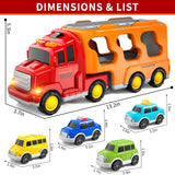 8 x Brand New Kids Cartoon Car Toy Truck for Toddlers Boys Girls 1 2 3 4 5 6 Years Old, Toddler Trucks Toys for Boys 1-3 3-5, Christmas Birthday Gift Car Sets with Light Sound - RRP €224.81