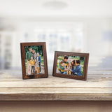 1 x RAW Customer Returns EXYGLO Set of 12 picture frames 10x15 cm, brown photo frame collage for 15x10 cm photos and pictures, dark frame with plexiglass - wall or table display - RRP €30.99