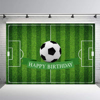 6 x Brand New MEHOFOTO 7x5ft Football Theme Happy Birthday Photography Backdrop Party Decoration Soccer Field Banner Photo Studio Background - RRP €117.48