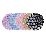 9 x Brand New Frcolor Set of 5 Hairnets with Beads Chignon Hair Nets for Dance Mixed Colors  - RRP €123.84