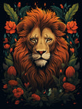 1 x Brand New Ginfonr DIY Diamond Painting Accessories Lion Flowers Set Full, 5D Diamond Painting Animals Pictures Kit Crystal Rhinestone Embroidery Decoration for Home Wall D cor 30x40cm - RRP €20.4