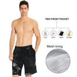 1 x RAW Customer Returns ALISISTER 3D Diamond Printed Swim Shorts Men Quick Dry Summer Swimming Trunks Beach Swim Shorts Surf Shorts With Pockets XXL - RRP €20.99