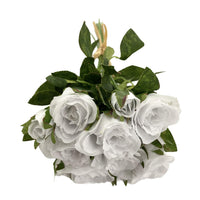 1 x Brand New MIJOMA Artificial Mini Rose Bouquet Rose Bunch - Premium Quality, Table Decoration, Pack of 12 - 26cm Light Apricot  - RRP €14.32