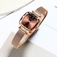 1 x RAW Customer Returns CIVO Women s Watch Rose Gold Simple Waterproof Wristwatch Casual Analog Stainless Steel Mesh Watches for Women Ladies - RRP €31.99