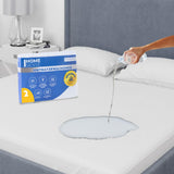 1 x RAW Customer Returns Home Sense mattress protector 180x200 cm waterproof set of 2, mattress topper hygienic and breathable, equipped incontinence pad washable - RRP €29.99