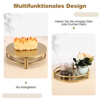 1 x RAW Customer Returns Ksrnsne 3 pieces cake stand, muffin stand, cake stand, cupcake stand, cake plate for decorating for birthday party, coffee table, wedding golden - RRP €35.28