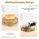 1 x RAW Customer Returns Ksrnsne 3pcs Cake Muffin Stand Cupcake Stand Decoration Birthday Party Cafe Wedding Golden - RRP €34.99