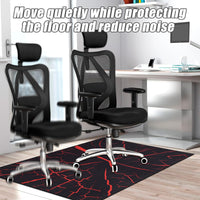 1 x RAW Customer Returns SHACOS Floor Protector Mat for Office Chair 90x120cm Rectangular Desk Chair Mat Wheelchair Floor Protector Non-Slip Scratch Resistant for Hard Laminate Floors - RRP €15.35